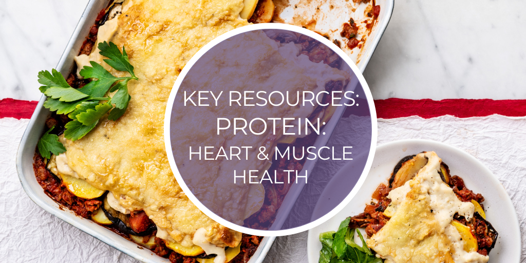 Blog header image - key resources for the mynutrikitchen session proteins and heart health