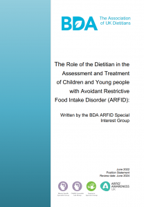 British Dietetic Association ARFID Position Statement
